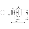 DPI M18 NPN NO P8mm non noyé lg45(22)mm Laiton 10-30Vdc / M12 4P