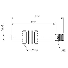 DPI M08 NPN NO P1,5mm noyé lg59(50)mm Laiton 12-30Vdc / M08 3P