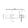 DPI M12 PNP NO P4mm noyé lg65(50)mm Inox 10-30Vdc +85°C / M12 4P