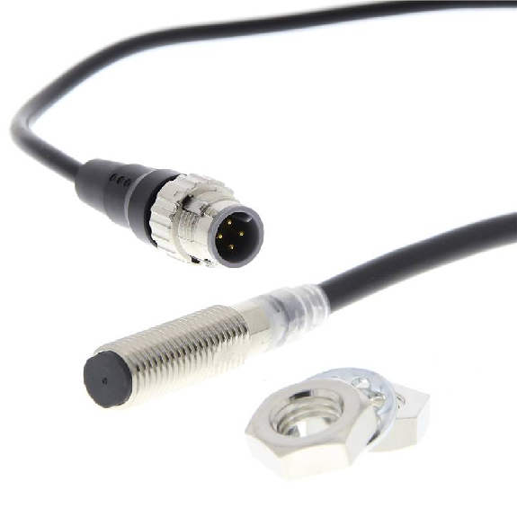 DPI M08 2 fils DC NF P3mm noyé Laiton 10-30Vdc M12 4P+C0.3m-Lire la description