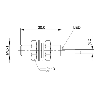 DPI M08 NPN NO P1,5mm noyé lg30mm Inox 10-30Vdc / Câble 2m PUR