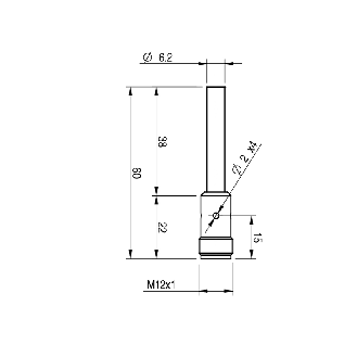 DPI D6,5 NPN NO P1,5mm noyé / M12 4P-Lire la description