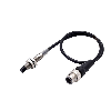 DPI M08 PNP NO P8mm non noyé IO-Link COM3 48mm Inox M12 4P+C0.3m