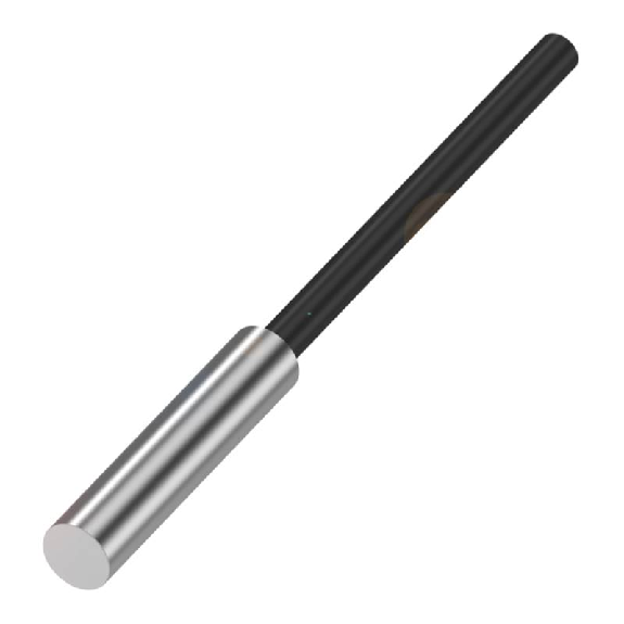 DPI D6,5 ANA 0-10V P0,5-2mm noyé lg30,5mm Inox / Câble 3m PUR-Lire la description