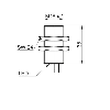 DPI M18 NPN NF P8mm quasi-noyé lg35mm 10-30Vdc / Câble 2m