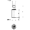 DPI M18 NPN NO+NF P8mm noyé 49(32)mm Laiton 10-30Vdc M12 4P