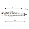 DPI M08 PNP NF P1,5mm noyé 50(42)mm Inox 6-30Vdc / Câble 2m PVC