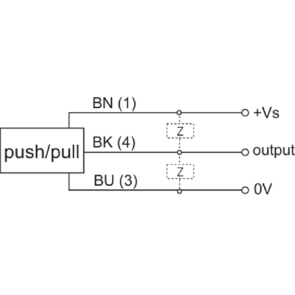DPC Rect. Push-Pull P4mm noyé 25*52*6mm 10-30Vdc / M08 3P+C0.2m-Lire la description