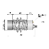 DPC M30 NPN NO+NF P25mm non noyé lg78(41)mm / Câble 3m PVC