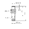DPI M12 PNP NO/NF P4mm noyé lg50(30)mm Laiton 6-36Vdc / M12 5P
