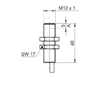 DPI M12 ANA 0-10Vdc P0-6mm quasi-noyé lg50mm 12-36Vdc / Câble 2m-Lire la description