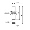 DPI M12 PNP NF P4mm noyé lg50mm Laiton 10-30Vdc / M12 4P