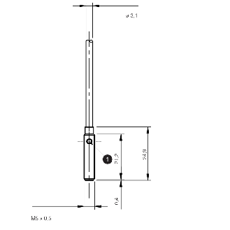 DPI M05 NPN NF P1,5mm noyé 21,2mm Inox 10-30Vdc Câble 2m PVC-Lire la description