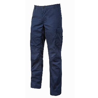 U-Power - Pantalon de travail bleu foncé Stretch et Slim OCEAN-Lire la description