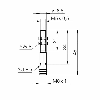 DPI M05 PNP NF P1mm noyé lg45(21)mm Acier 10-30Vdc / M08 3P