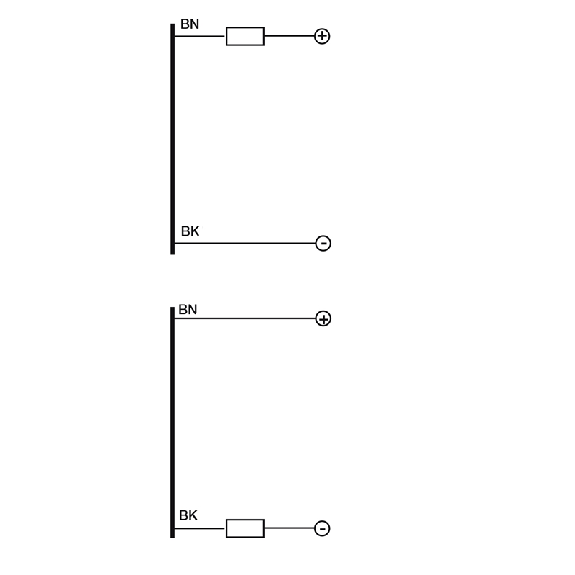 DPI M12 2 fils DC NO P2mm noyé 49,8(39,5)mm Laiton 10-30Vdc Câble 2m-Lire la description