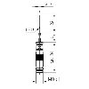 DPI D03 NPN NO P0,8mm noyé lg22mm 10-30Vdc / M08 3P+C0.2m