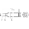 DPI M12 PNP NO P4mm noyé Laiton / M08 3P