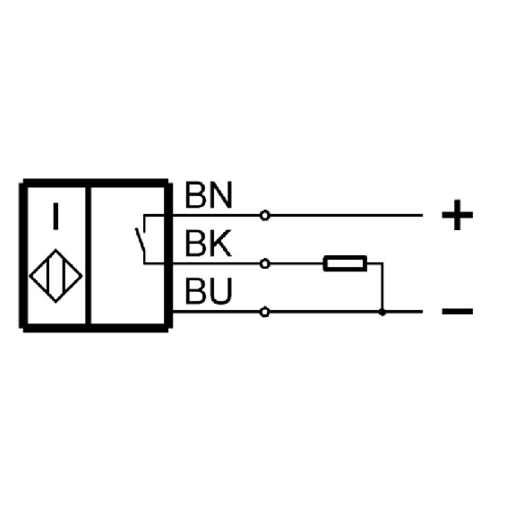 DPI M08 PNP NO P1,5mm noyé lg20mm Inox 10-30Vdc / Câble 3m PVC-Lire la description