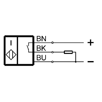 DPI M08 PNP NO P1,5mm noyé lg20mm Inox 10-30Vdc / Câble 3m PVC-Lire la description