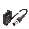DPI Rect. PNP NO P4mm noyé 26x40x12 10-30Vdc / M12 4P+C0.3m