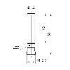 DPI D11 PNP NF P4mm noyé lg60mm Inox 10-30Vdc WD / M12 4P