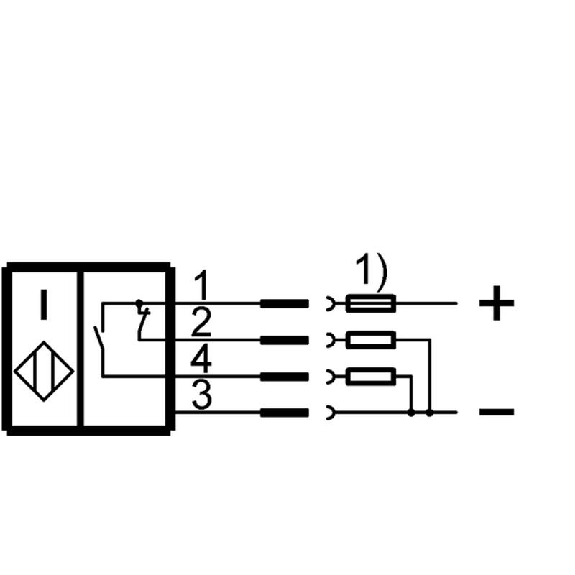 DPI HT M18 PNP NO+NF P5mm noyé 83(60)mm Laiton 120°C / M12 4P-Lire la description
