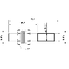 DPI M12 PNP NF P2mm noyé 70(40)mm Laiton / M12 4P