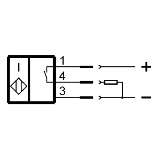 DPI HP M12 PNP NO P2,5mm noyé lg56(41)mm Inox 500bar +90°C / M12 4P-Lire la description