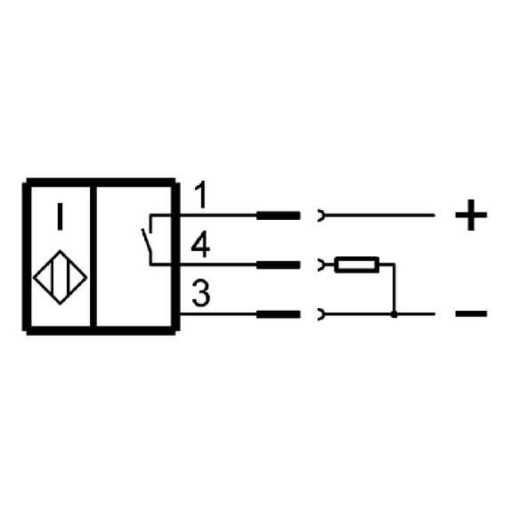 DPI HP M12 PNP NO P2,5mm noyé lg56(41)mm Inox 500bar +90°C / M12 4P-Lire la description