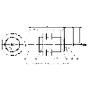 DPC M30 PNP NF non noyé lg72(44.5)mm PTFE 10-35Vdc / Câble 2m PTFE