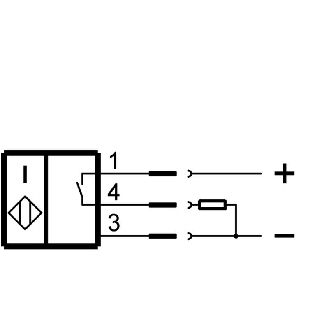 DPI HP M12 PNP NO P2,5mm noyé Inox 10-30Vdc 500bar +90°C / M12 4P-Lire la description
