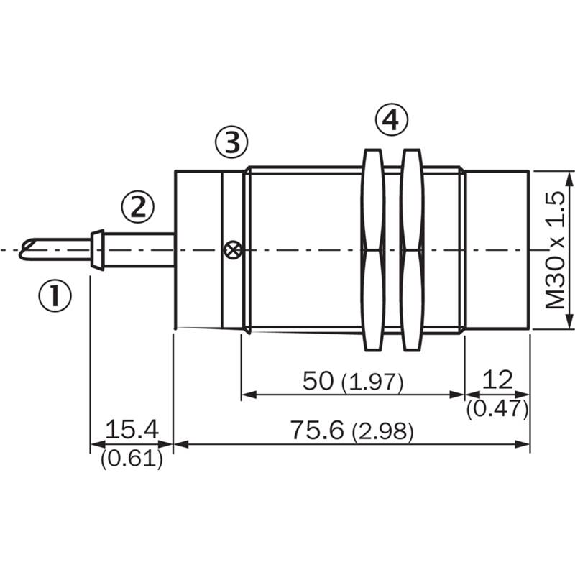 DPC M30 2 fils AC NO/NF P4-25mm non noyé 20-265VAC / Câble 2m-Lire la description