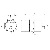 DPI M40 ANA 0-10V P0-20mm noyé lg82(70)mm Laiton 20-30Vdc / M12 4P
