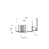 DPI M12 PNP NO P4mm noyé lg44(35)mm Laiton 10-30Vdc / M08 3P