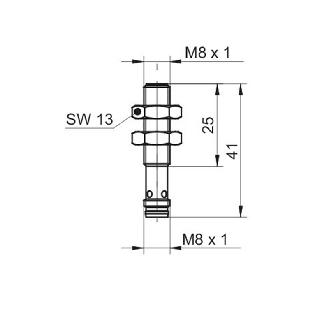 DPI M08 2 fils NAMUR ATEX P1,5mm noyé lg41(25)mm 5-30Vdc / M08 3P-Lire la description