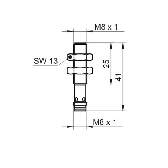 DPI M08 2 fils NAMUR ATEX P1,5mm noyé lg41(25)mm 5-30Vdc / M08 3P-Lire la description