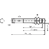 DPI M12 PNP NO P4mm non noyé lg65(38)mm Laiton 10-30Vdc / M12 4P