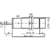 DPI M30 2 fils AC/DC NO P15mm non noyé lg81(44)mm 20-250V / Câble 2m