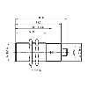 DPI M30 PNP NO P10mm noyé lg83(50)mm Laiton 10-30Vdc / M12 4P