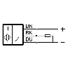 DPI M18 ANA 0-10V P1-5mm noyé lg36mm Laiton 15-30Vdc / Câble 5m PUR