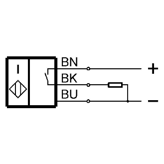DPI Rect. PNP NO P2mm noyé 30x10,5x16,5mm 10-30V / M08 3P+C0.2m-Lire la description