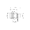 DPI M18 PNP NO P5mm noyé lg36.5(24.5)mm Laiton 10-30Vdc / M12 4P