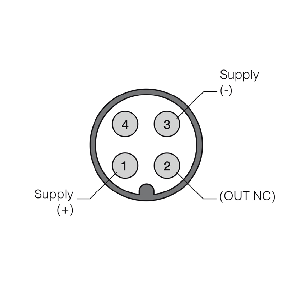 DPC M30 PNP NF P15mm noyé 98(59)mm Laiton / M12 4P-Lire la description