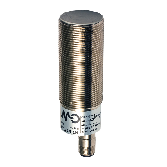 DPC M30 PNP NF P15mm noyé 98(59)mm Laiton / M12 4P-Lire la description