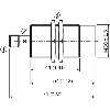 DPI M30 PNP NF P15mm non noyé lg71(41)mm Laiton 10-30Vdc / M12 4P
