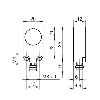 DPI Rect. ANA 4-20mA P2-3mm noyé 35x20x12mm 15-30Vdc / M08 3P