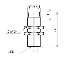 DPI M18 NPN NF P15mm non noyé lg50(42)mm Laiton 6-36Vdc / Câble 2m