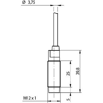 DPI M12 PNP NF Câble non noyé LD-Lire la description