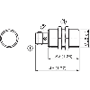 DPI M18 NPN NO P5mm noyé lg45(32)mm Laiton 10-30Vdc / M12 4P